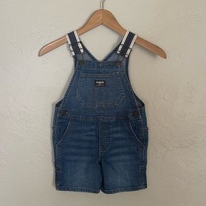 Oshkosh B’Gosh 4T Denim Overalls Shorts NWOT